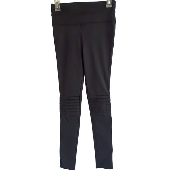 FP Movement Free People City Slicker Moto Leggings Black Size Small - Picture 1 of 9